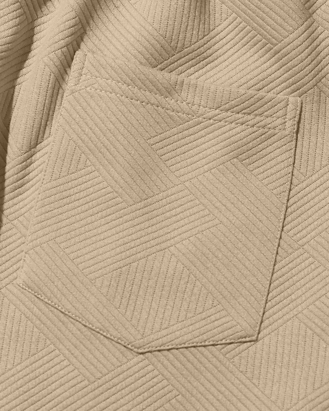 Big & Tall Men's Casual Jacquard Hooded Sweatshirt Set