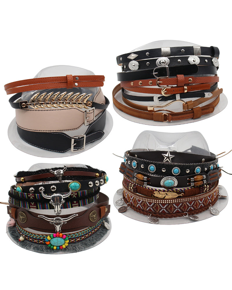 Western Cowboy Hat With Straw Hat Hat Cowboy Hat Special Belt Accessories