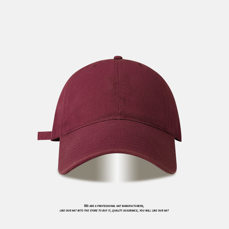 Simple Joker Solid Color Big Head Baseball Cap Cap