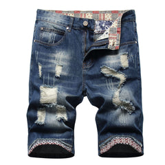Men's Hole Feature Fashion Trendy Street Shooting Jeans