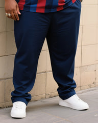 Big Boy Daily Casual Prussian Blue Fans Crewneck Short Sleeve T-shirt Trousers Suit