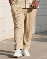 Big Boy Daily Casual Simple Printed Short Sleeve Shirt Trousers Suit