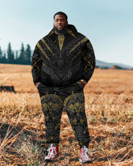 Men's Plus Size Fenrirs Wrath Hoodie Set