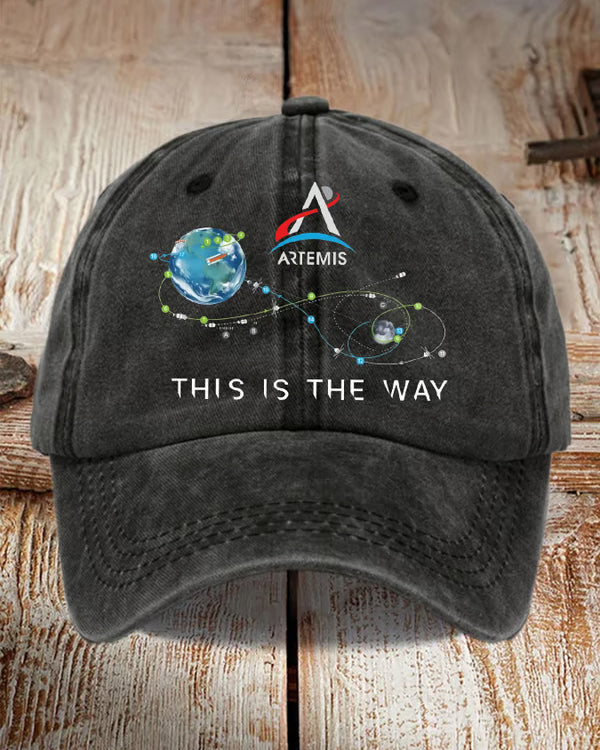 Around The Moon And Back Sunshade Baseball Cap Outdoor Duck Tongue Hat