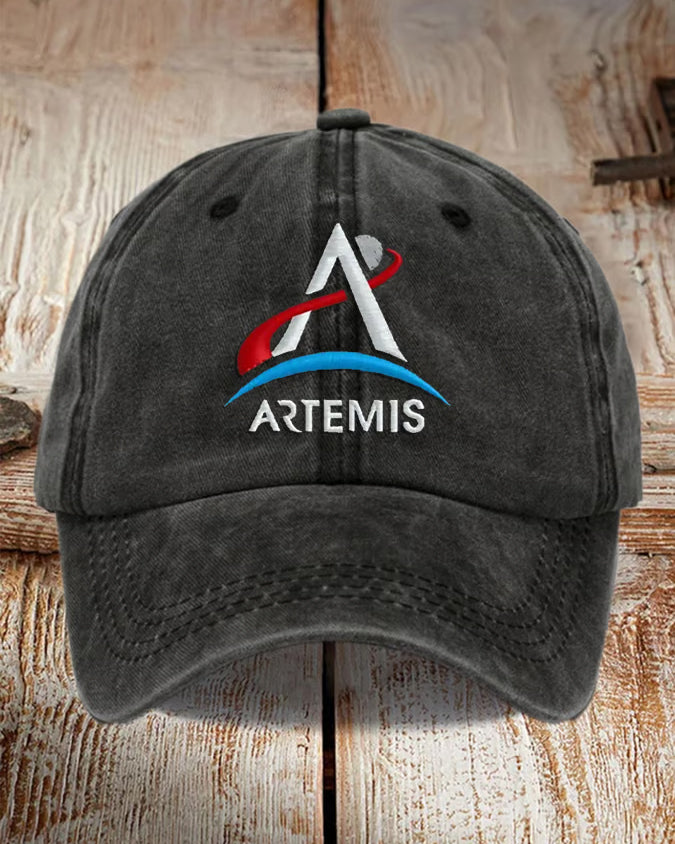 Artemis II Space Mission Sunshade Baseball Cap Outdoor Duck Tongue Hat