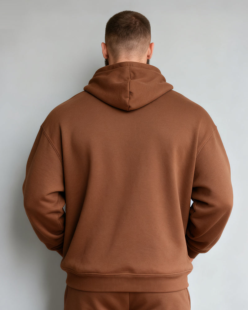 Big & Tall Men's Vintage Medusa Head Print Cardigan Hoodie
