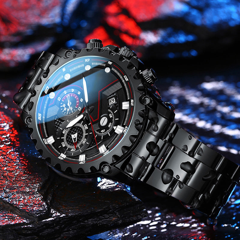 Black Samurai Automatic Mechanical Waterproof Luminous Men's Watch