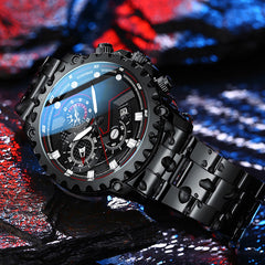 Black Samurai Automatic Mechanical Waterproof Luminous Men's Watch
