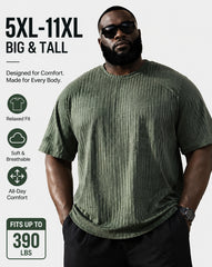 5XL-11XL Plus Extra Large Number Dark Pattern Letter Short Sleeve