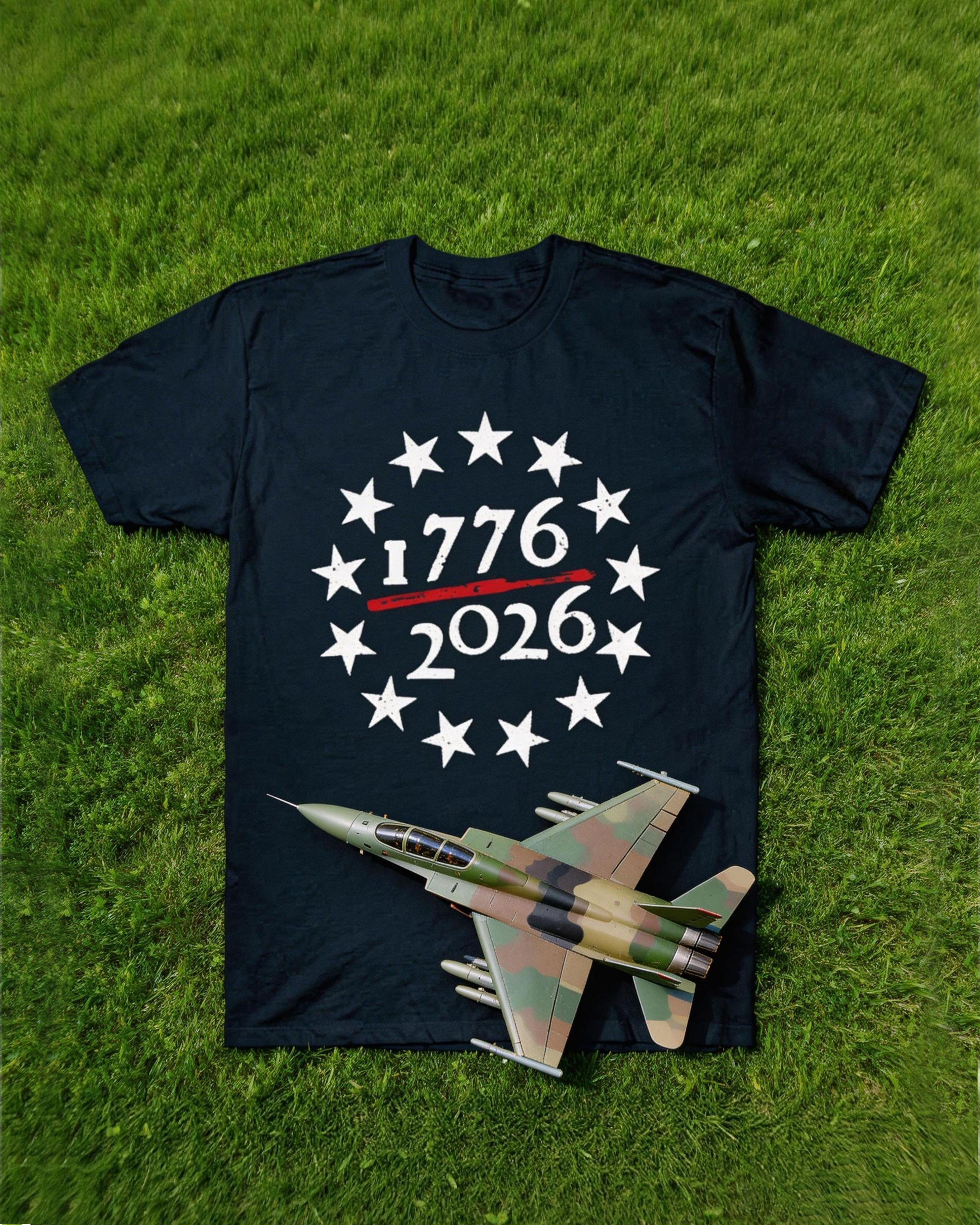 Five-pointed Star T-shirt To Commemorate The 250 Anniversary Of The Founding Of The United States