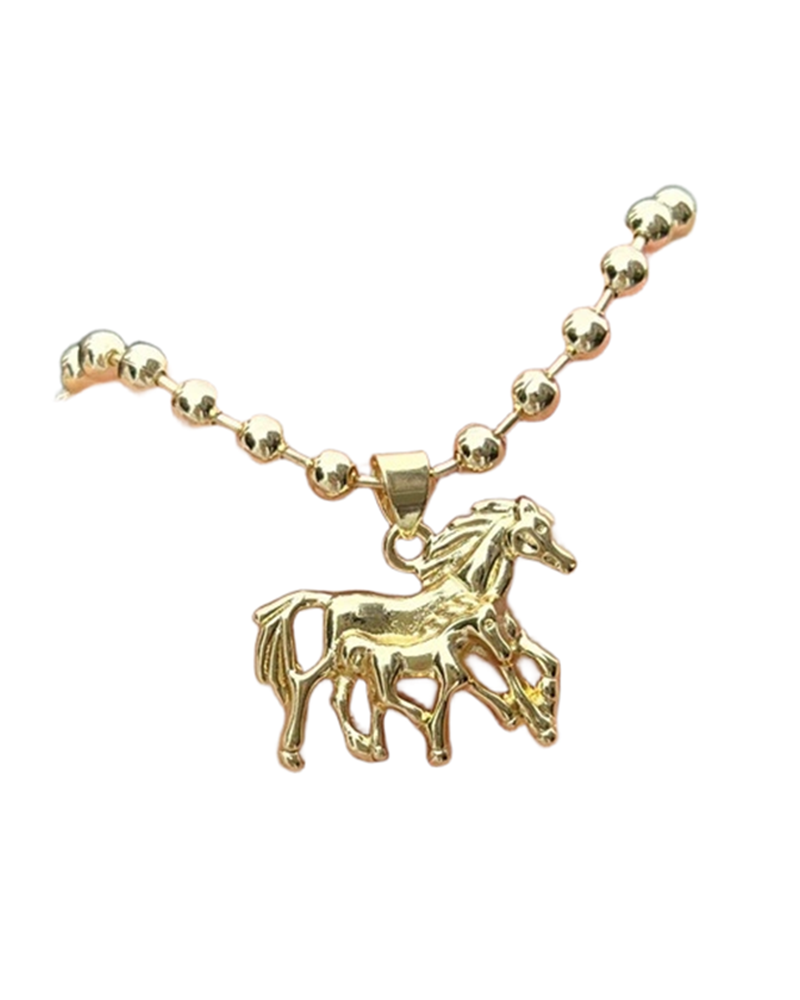 18K Gold-plated Horse Element Series Multi-style Necklace