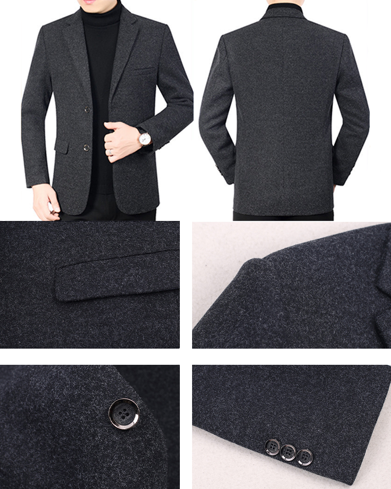 Business Casual Ironing-free Wool Suit Coat M-3XL