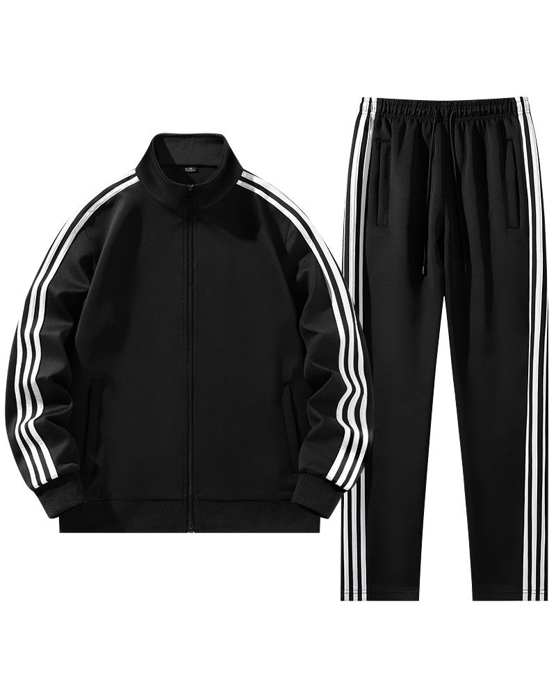 S-6XL Plus Size Casual Sports Suit Two-piece Set