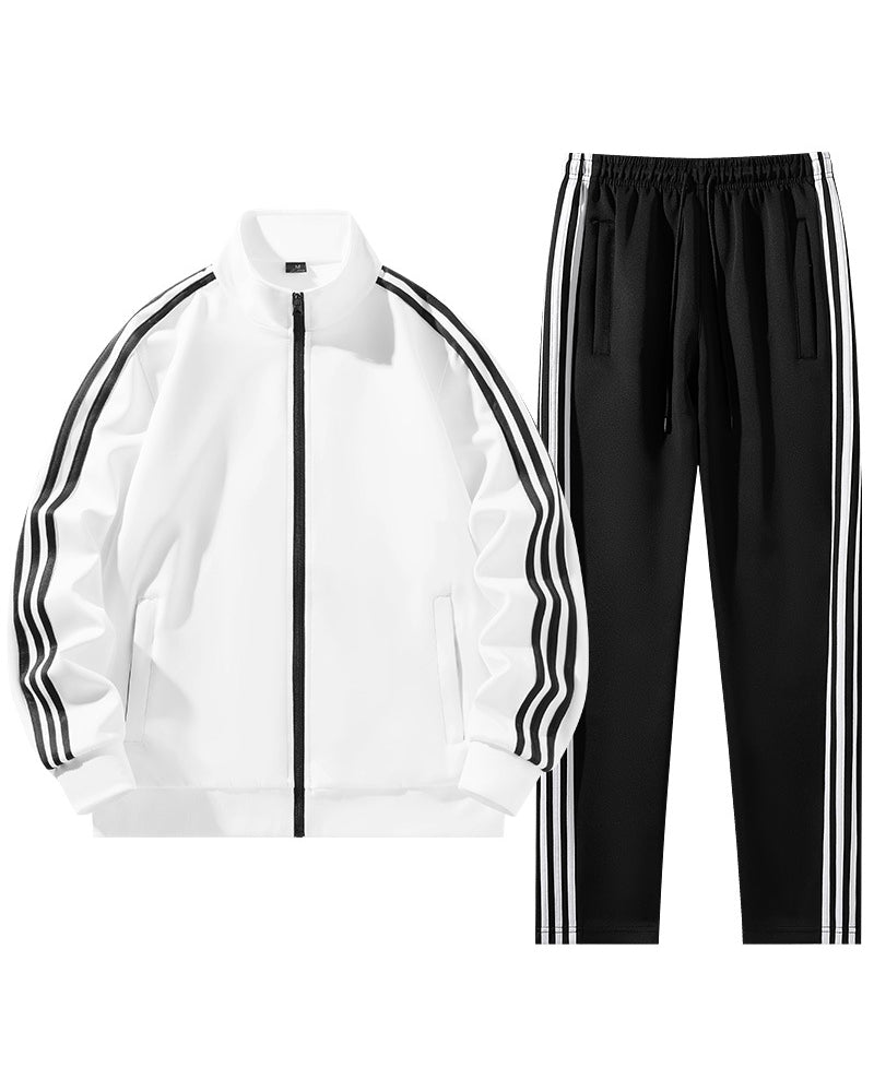 S-6XL Plus Size Casual Sports Suit Two-piece Set