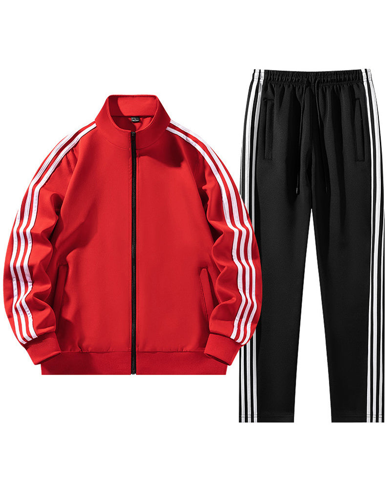 S-6XL Plus Size Casual Sports Suit Two-piece Set