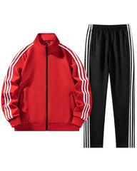 S-6XL Plus Size Casual Sports Suit Two-piece Set