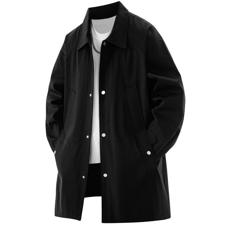 L-9XL Plus Size American Casual Coat Mid-length Coat