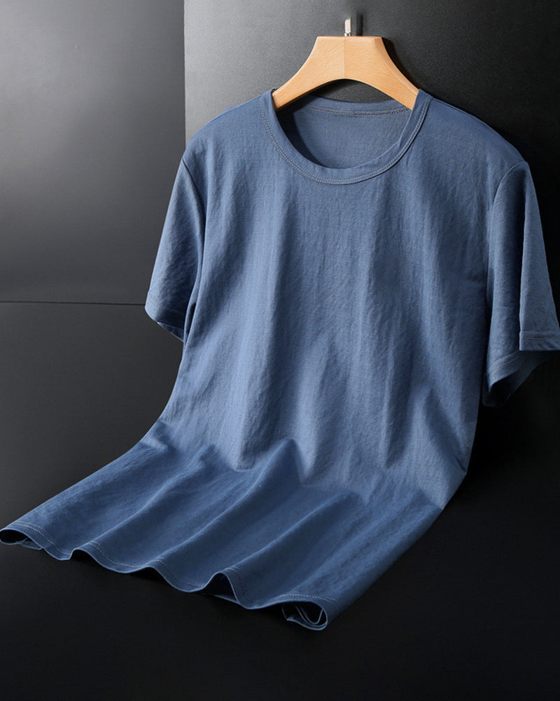 L-10XL Plus Fertilizer Increase Cotton And Linen T-shirt