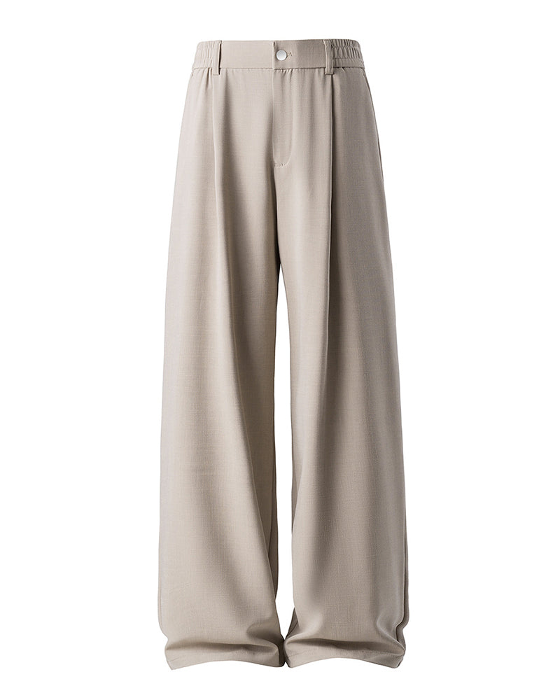 M-5XL Men's Casual Suit Jacket Wide Leg Pants Two-Piece Set-Excluding Inner T-Shirt