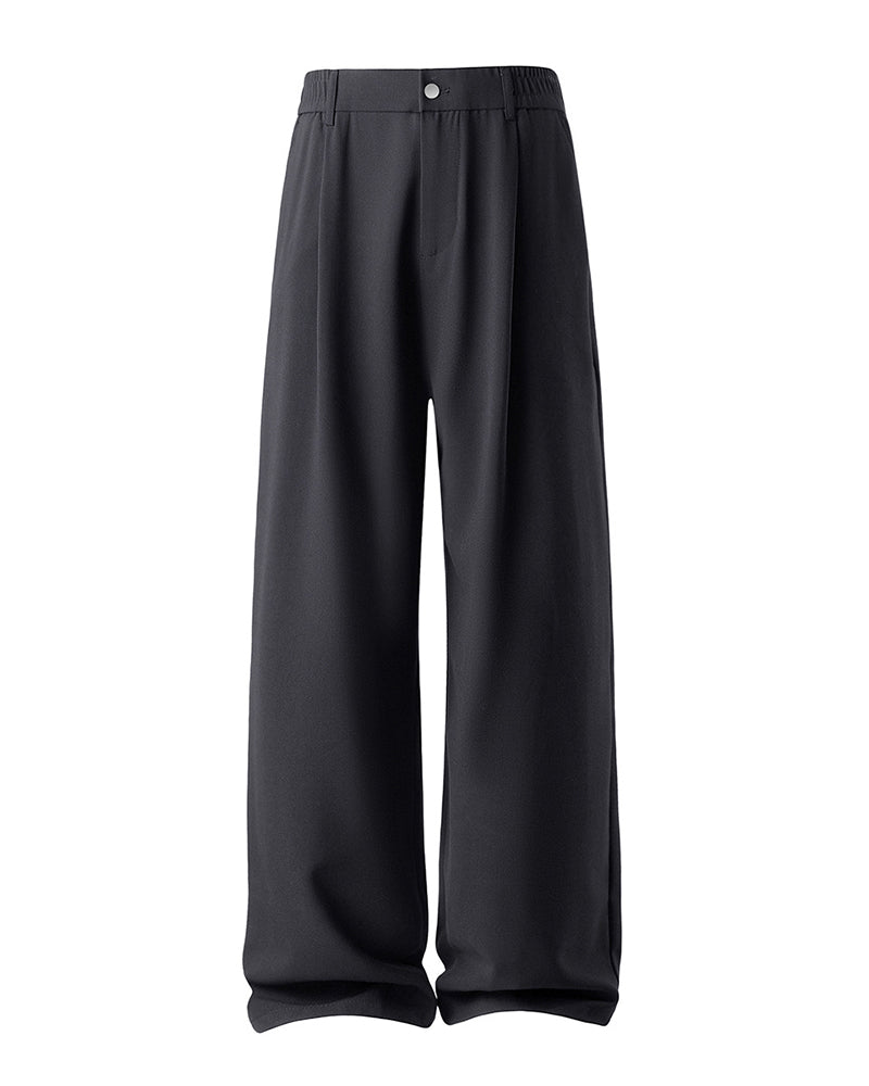 M-5XL Men's Casual Suit Jacket Wide Leg Pants Two-Piece Set-Excluding Inner T-Shirt