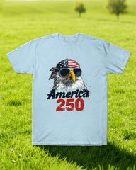 250 Anniversary Blue Printed T-Shirt