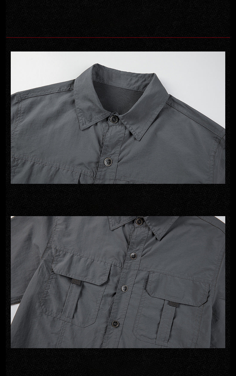 M-5XL Outdoor Quick Dry Ice Shirt