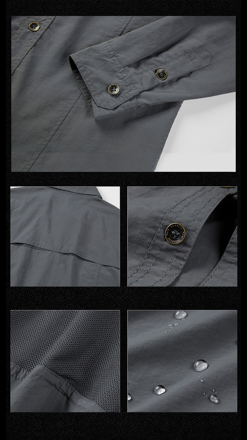 M-5XL Outdoor Quick Dry Ice Shirt