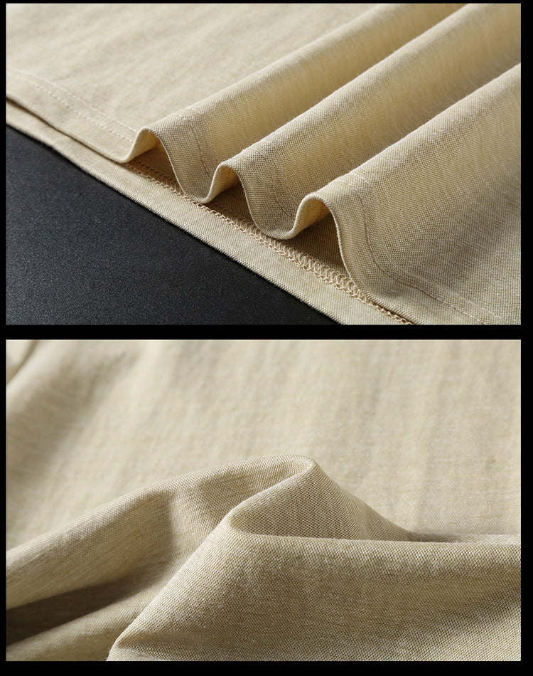 L-10XL Plus Fertilizer Increase Cotton And Linen T-shirt