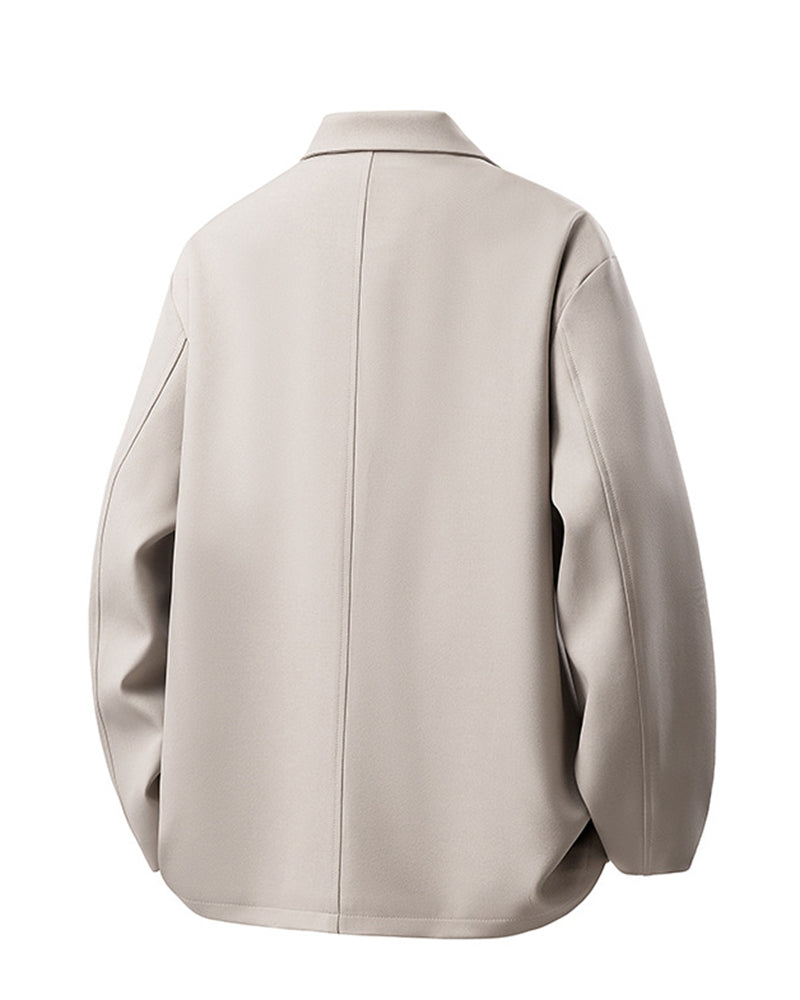 M-5XL Men's Casual Suit Jacket Wide Leg Pants Two-Piece Set-Excluding Inner T-Shirt