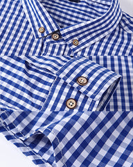 Men's XS-3XL Cotton Plaid Shirt