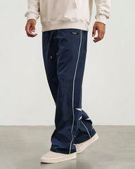 S-2XL American Style Retro Embroidered Straight Pants