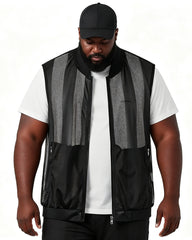 M-5XL Summer Mesh Stand Collar Vest Multi Pocket Vest (excluding T-shirt)