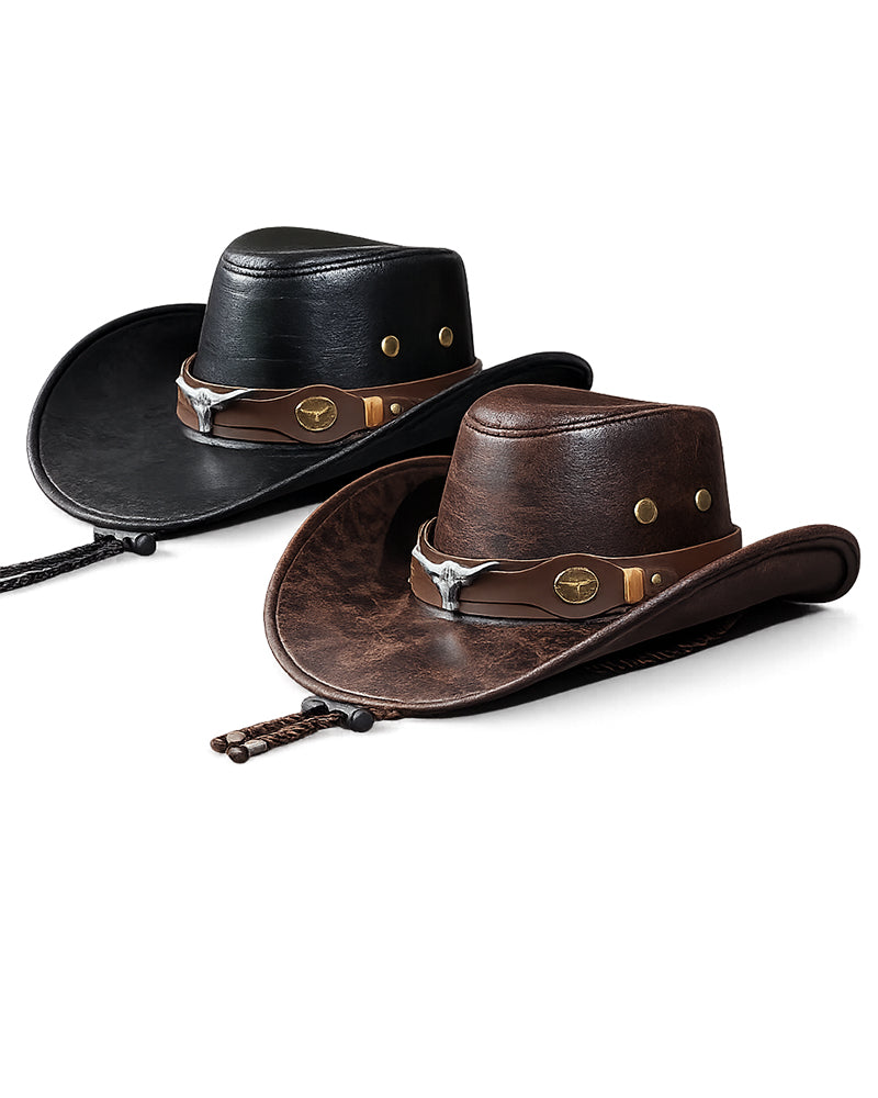 Western Denim Cracked Tau Retro Knights Hat