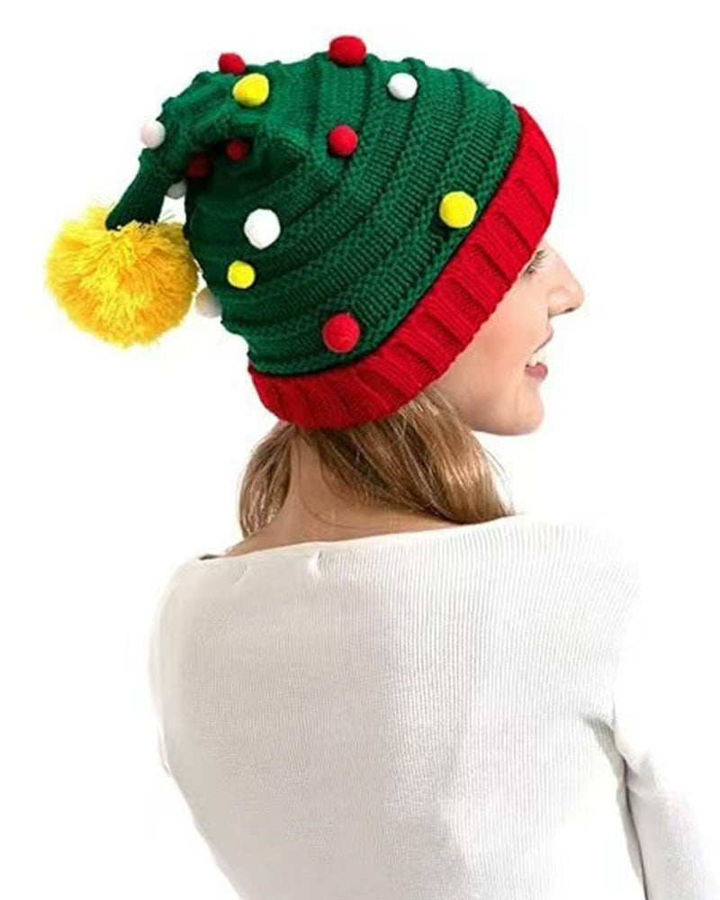 Autumn And Winter Bell Knitted Wool Christmas Hat Gift
