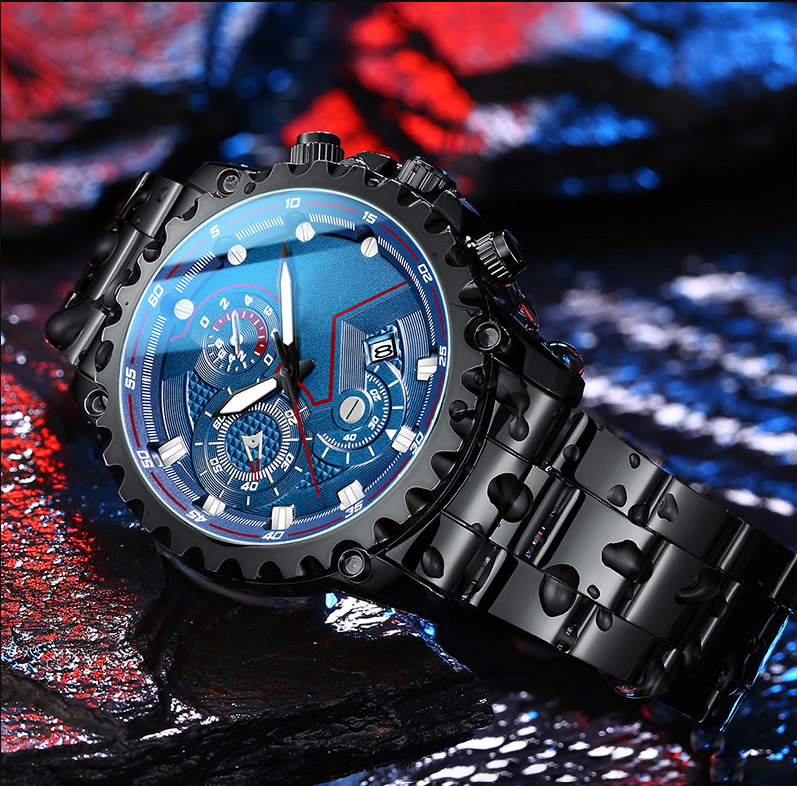 Black Samurai Automatic Mechanical Waterproof Luminous Men's Watch