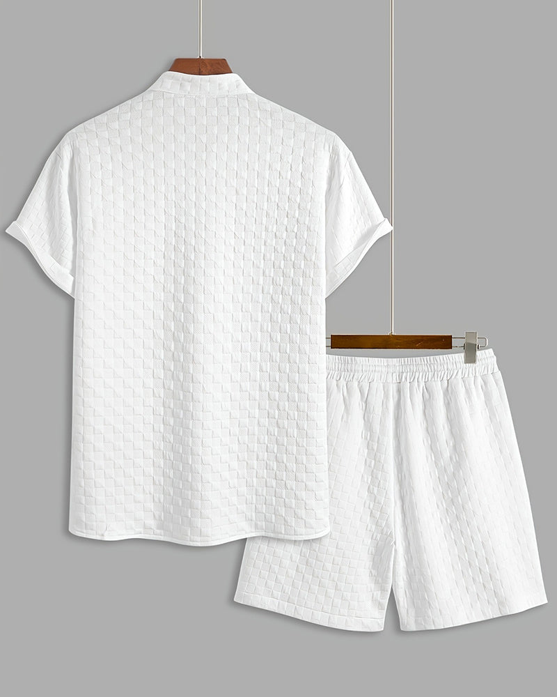 S-2XL Pure White Men's Casual Suit