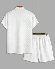 S-2XL Pure White Men's Casual Suit