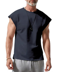 S-3XL American-style Summer Vest, Solid-color, Thin Tank Top T-shirt