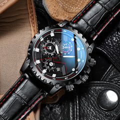 Black Samurai Automatic Mechanical Waterproof Luminous Men's Watch