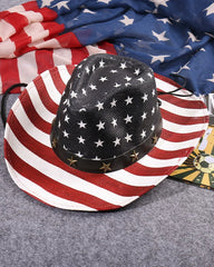 Western Cowboy American Retro Star Big Eave Beach Sunshade Outdoor Party Straw Hat
