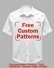 Customized Plus Size Short-sleeved Shirt (You Can Upload Pictures, Text, Logo, Etc. To Customize Your Interesting Short-sleeved Shirt)