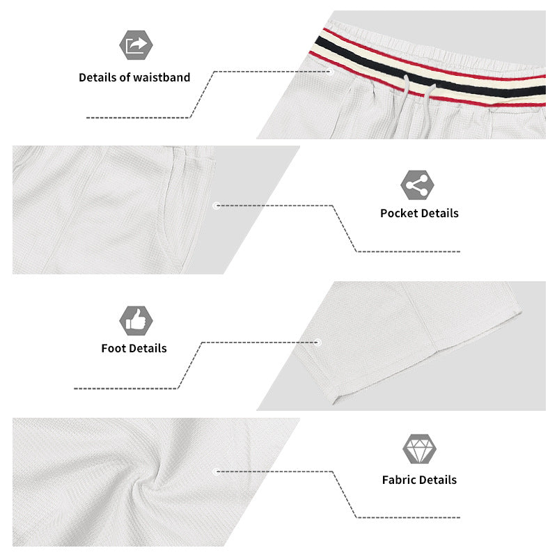 S-3XL Color-Bright Stripe Casual Hawaiian Shorts