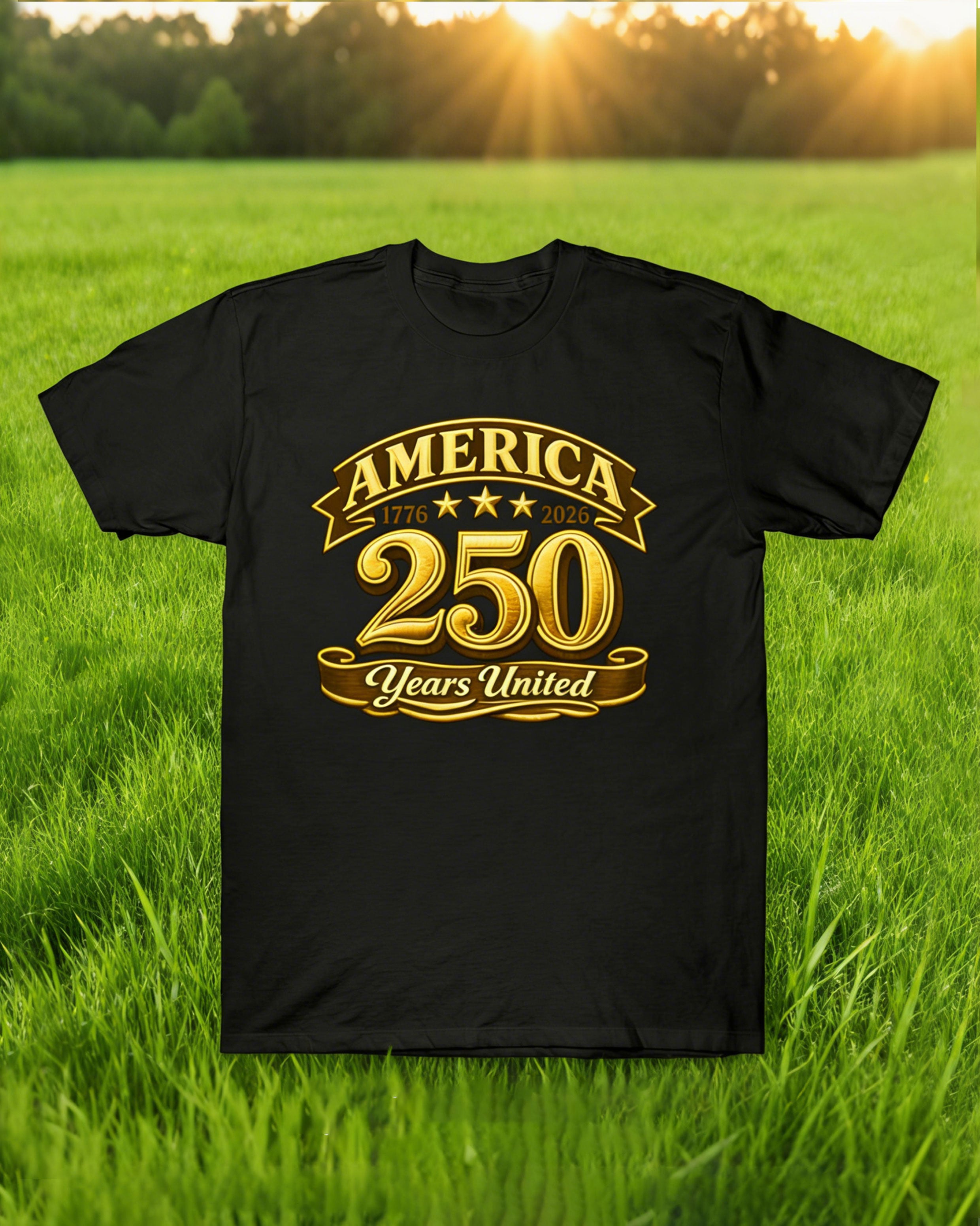 United States 250 Anniversary T-Shirt Black