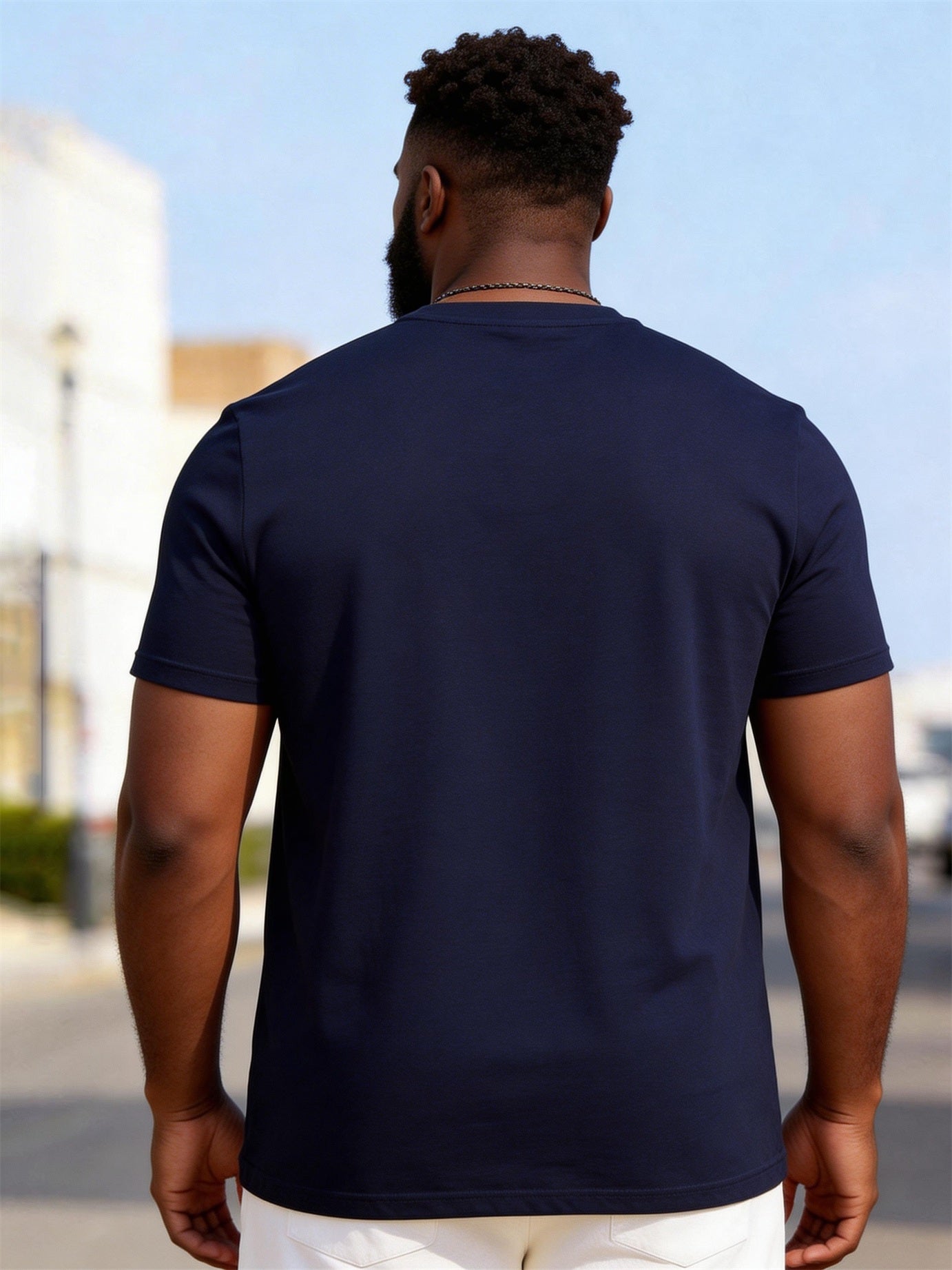 Big & Tall Men's "MY WIFE IS PSYCHOTIC" Contrast Printed Round Neck Short Sleeve T-shirt