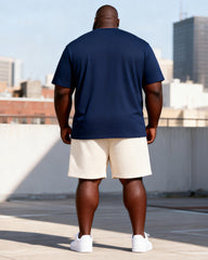 Big & Tall Men's RESPECT Letter-Print Crewneck Short-Sleeve T-Shirt And Shorts Set