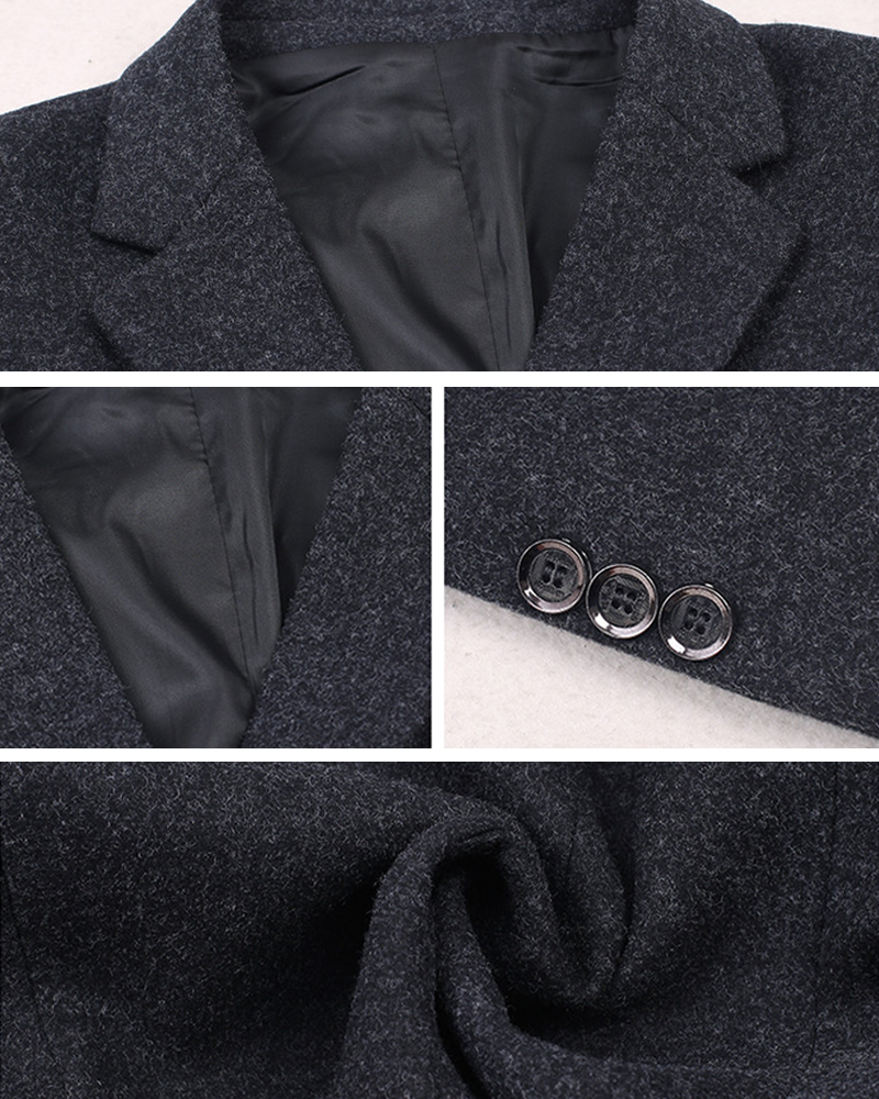 Business Casual Ironing-free Wool Suit Coat M-3XL