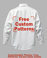 Customized Plus Size Long-sleeved Shirt (You Can Upload Pictures, Text, Logo, Etc. To Customize Your Interesting Long-sleeved Shirt)