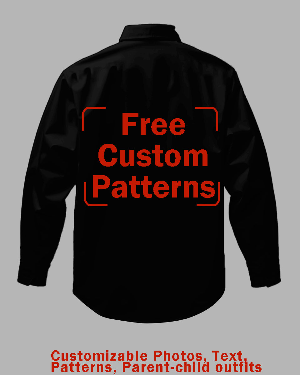 Customized Plus Size Long-sleeved Shirt (You Can Upload Pictures, Text, Logo, Etc. To Customize Your Interesting Long-sleeved Shirt)