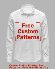 Customized Plus Size Long-sleeved Shirt (You Can Upload Pictures, Text, Logo, Etc. To Customize Your Interesting Long-sleeved Shirt)