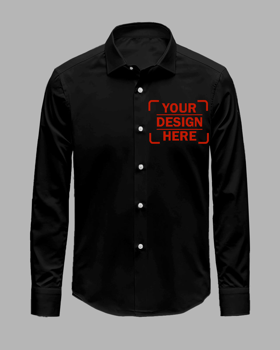 Customized Plus Size Long-sleeved Shirt (You Can Upload Pictures, Text, Logo, Etc. To Customize Your Interesting Long-sleeved Shirt)